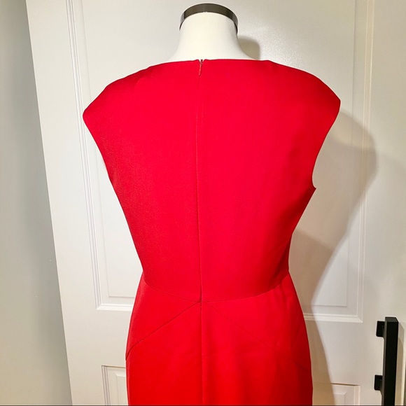 Ellen Tracy Red Sheath Dress - Picture 5 of 8